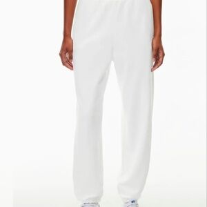 NWT Aritzia TNA Sweatfleece Boyfriend Sweatpants – White, XXS